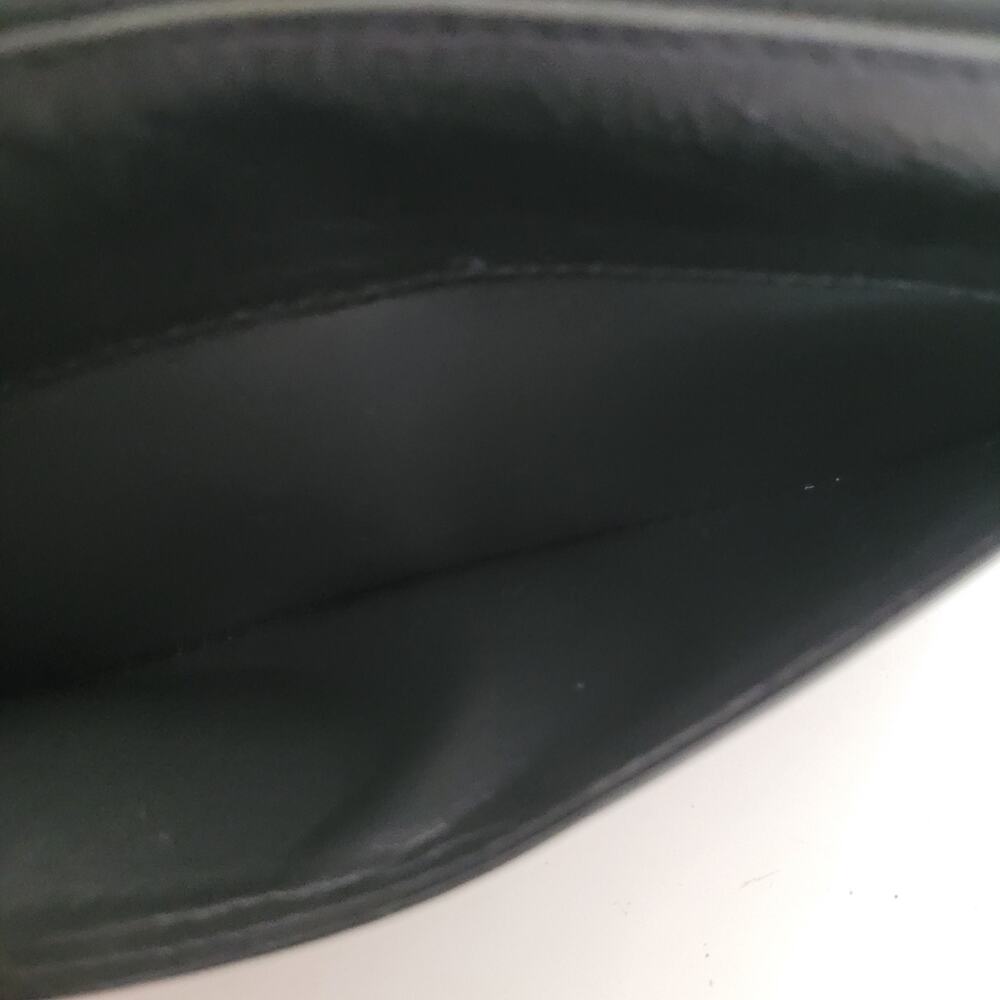 Coach Leather Wallet Solid Black Zip Around Large Clutch Classic Logo - Picture 9 of 13